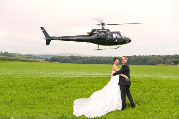 Hochzeits Helikopterflug