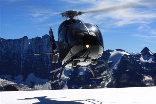Helikopter Alpenrundflug  Gletscherlandung
