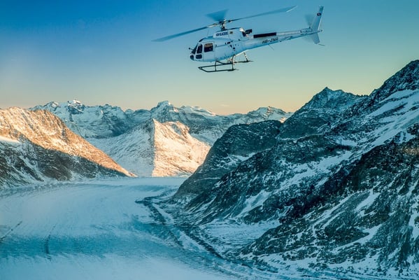 Helikopterflug Aletschgletscher