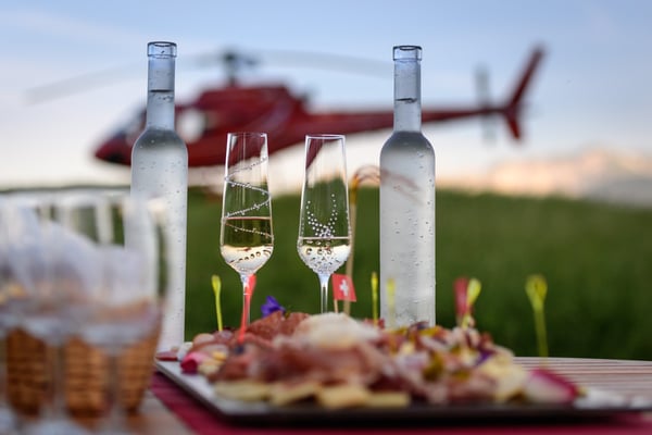 Apéro Feeling auf hohem Berg 