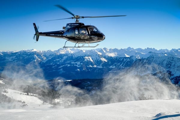 Alpenrundflug mit Gletscherlandung