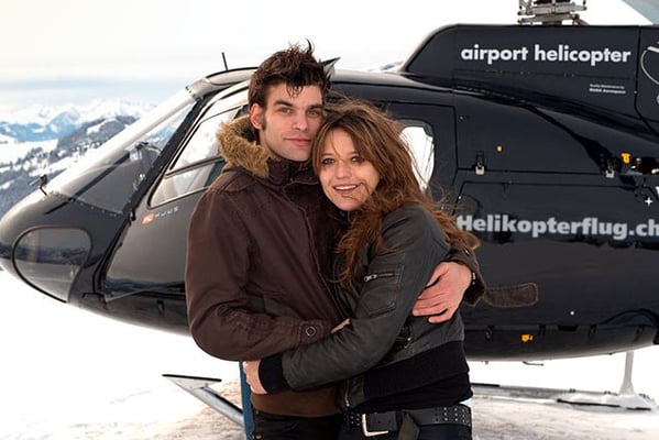 Helikopter Alpenrundflug Fluggäste