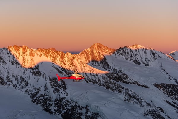 Sonnenuntergang Rundflug