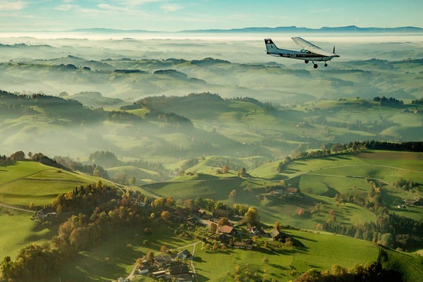 Rundflug Flugzeugflug 