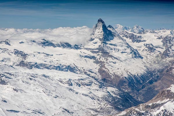 Matterhorn bei einem Helikopterflug
