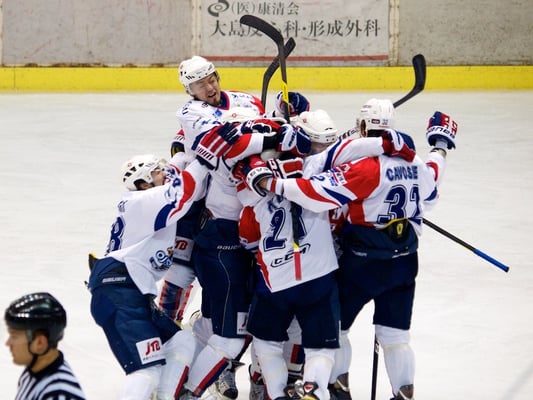 王子イーグルス久慈選手のゴールで試合が決着