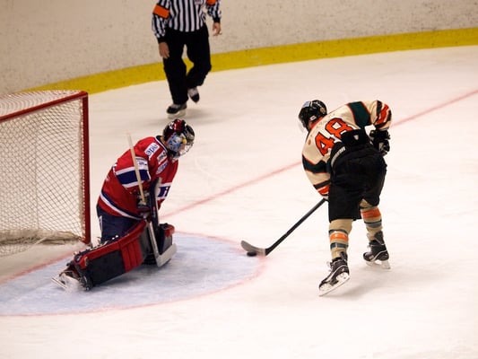 アイスバックス上野選手の1点目