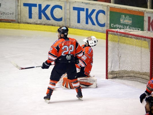 王子イーグルス久慈選手のゴールで試合が決着