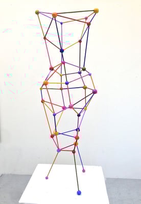 Vase 2014 Acrylic on steel and epoxy 38 x 12 x 12" (Private collection)