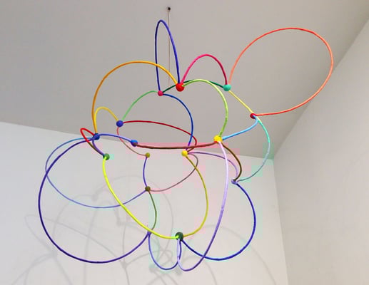 Cloud  2013, Acrylic on plaster and welded steel,  31 x 45 x 18"