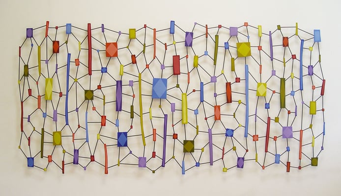 Tootsie Too, 2014, Acrylic on welded steel, 36" x 84" x 1" (Private collection)