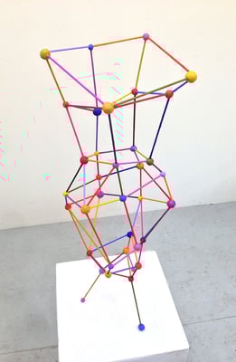 Vase 2014 Acrylic on steel and epoxy (Private collection)