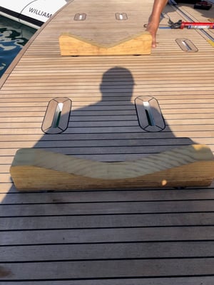 Williams 396 Sport Jet tender chocks