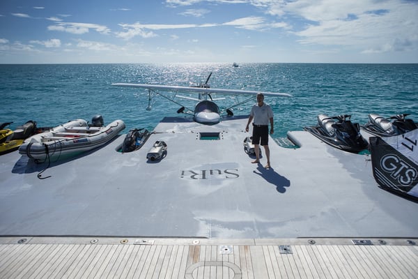 Superyacht custom inflatable dock www.marinestore.eu