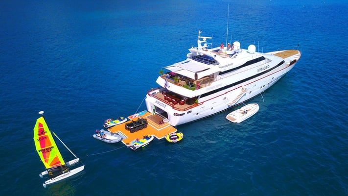 Superyacht custom inflatable dock www.marinestore.eu