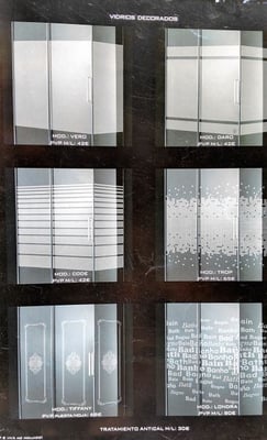 Decorados (vinilos) para cristal de Mamparas MAMPATEC (Murcia)