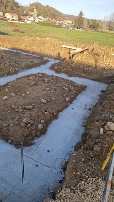 coulage des fondations