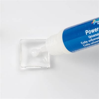 Etwas Leim aufs Glas geben (Beispielsbild Internet)