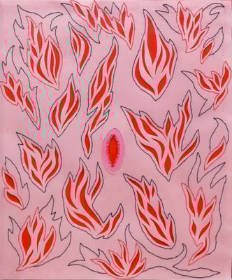 "Pecadora" - Serie Sexopatías - 60 x 50 cm - Técnica mixta - 2014