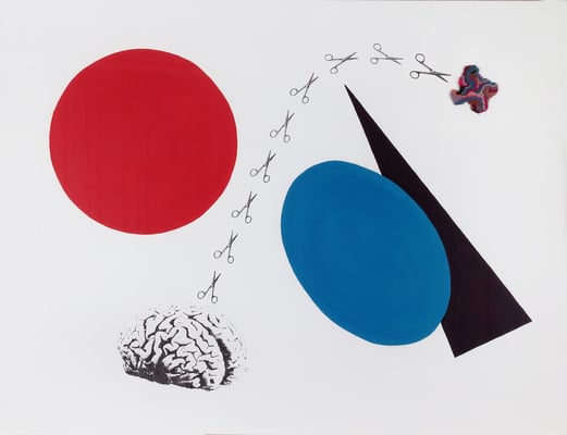 "Es TU decisión" - Serie Los Miedos - 80 x 104 cm - Técnica mixta - 2012