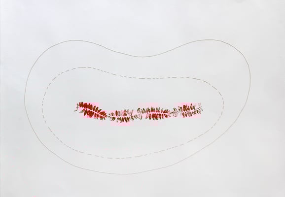 "Acá estoy" - Serie Sexopatías - 70 x 100 cm - Técnica mixta - 2014