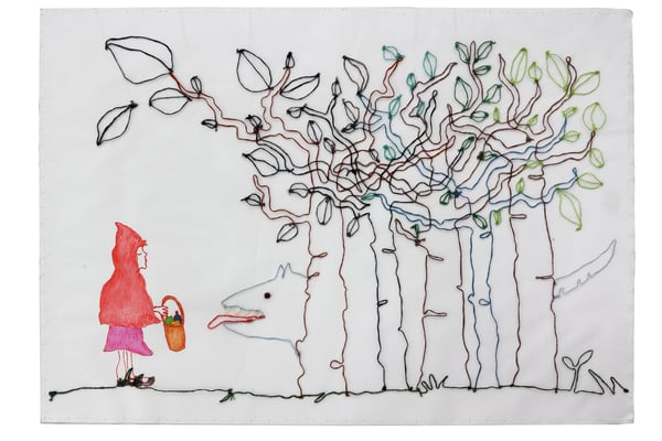 "No te tengo miedo" - Serie Los Miedos - 35 x 50 cm - Técnica mixta - 2013