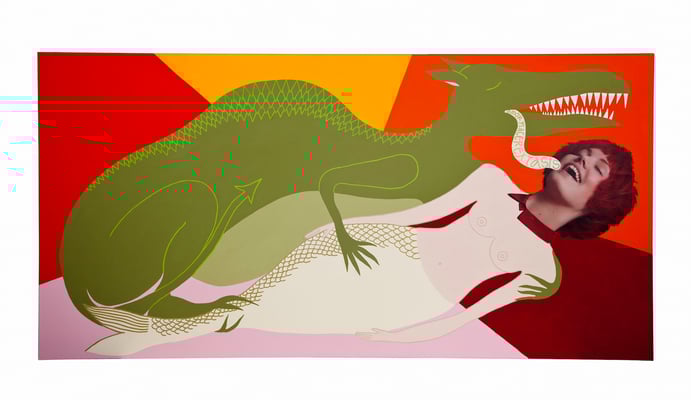 "A veces me transformo" - 80 x 160 cm - Técnica mixta - 2018