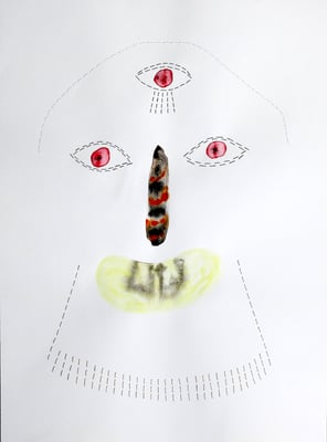 "Si éste no soy ... yo dónde estoy? B" - 55 x 40,5 cm - Técnica mixta 2019