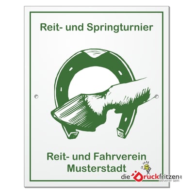 Stallplaketten - rechteckig - spitze Ecken - 120 x 150 mm