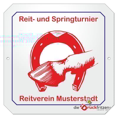 Stallplaketten - quadratisch - ohne Ecken - 150 x 150 mm