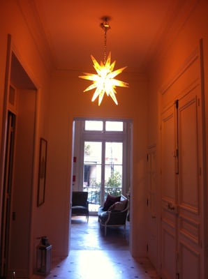 ROCK CRYSTAL STAR CHANDELIER.ALEXANDRE VOSSION DESIGN