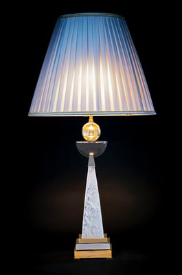 rock crystal lamp .Alexandre VOSSION DESIGN