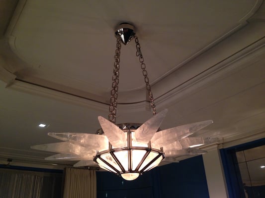 ROCK CRYSTAL CHANDELIER.NEW YORK