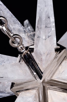 rock Crystal chandelier.Alexandre VOSSION DESIGN