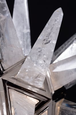 rock Crystal chandelier.Alexandre VOSSION DESIGN