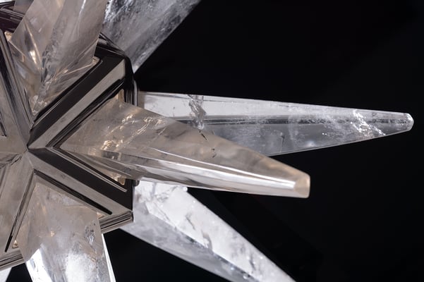 rock Crystal chandelier.Alexandre VOSSION DESIGN