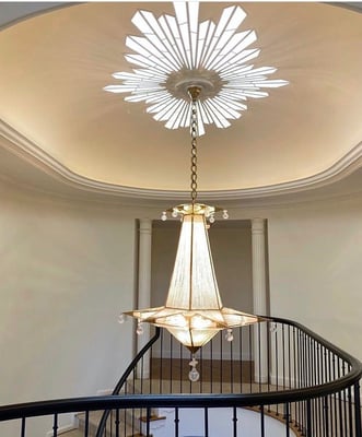 rock crystal chandelier .BEVERLY HILLS.ALEXANDRE VOSSION DESIGN