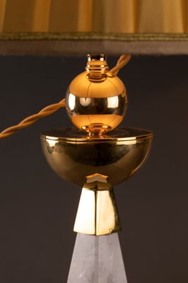 rock crystal  lamps BY ALEXANDRE VOSSION