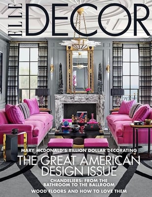 ROCK CRYSTAL CHANDELIER .ELLE DECOR USA