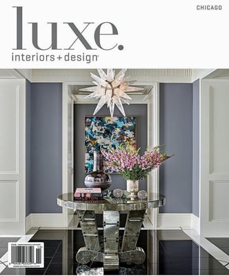 ROCK CRYSTAL STAR CHANDELIER.LUXE MAGAZINE