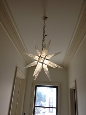 ROCK CRYSTAL STAR CHANDELIER.HOUSTON