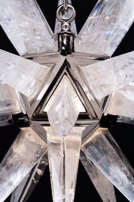 rock Crystal chandelier.Alexandre VOSSION DESIGN