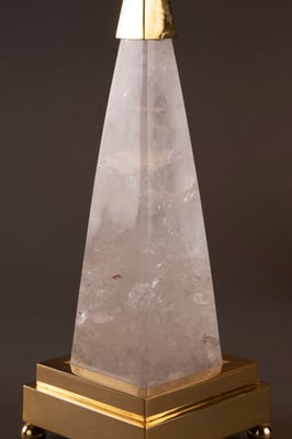 rock crystal  lamps BY ALEXANDRE VOSSION