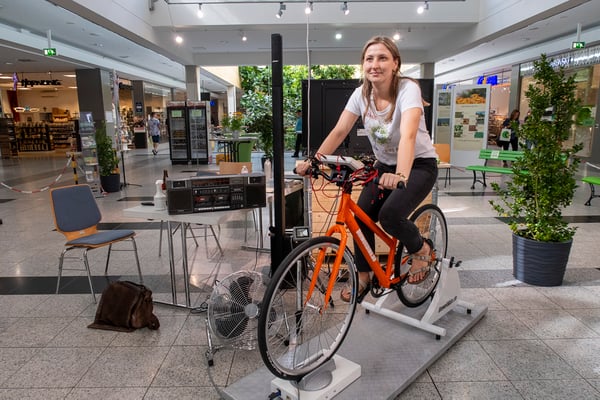 Das Umweltbike 1.0 benötigt keinen externen Strom