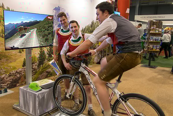 MountainbikeSimulator mit Videosoftware für Tirol