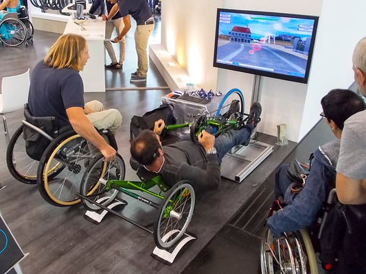 Handbikesimulator, Handbike-Simulator, Rollstuhlsimulator, Rollstuhl-Simulator