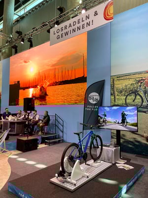 Mountainbikesimulator mit Videosoftware