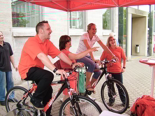 Bike-Memo für die Sparkasse