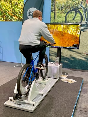 MTB-Simulator mit Videosoftware