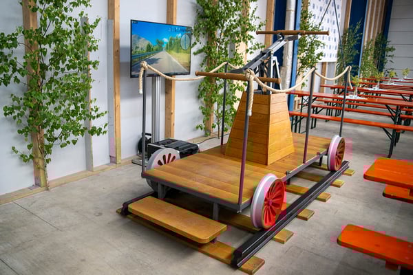 Draisinen-Simulator zum Mieten bei Messen und Veranstaltungen